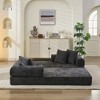 VASIP Comfy Convertible Chenille Floor Sofa Bed with Armrest,Multi functional Folding Mattress Couch for Living Room Bedroom Lounge Studio - 4 of 4