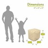 Majestic Home Goods,Cube Pouf Chevron - 2 of 4