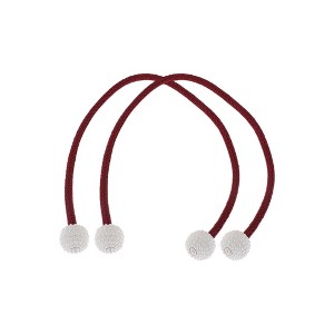 Unique Bargains Magnetic Buckle Medium Faux Pearl Curtain Strap Polyester Rare Earth Magnet 2 Pcs - 1 of 4