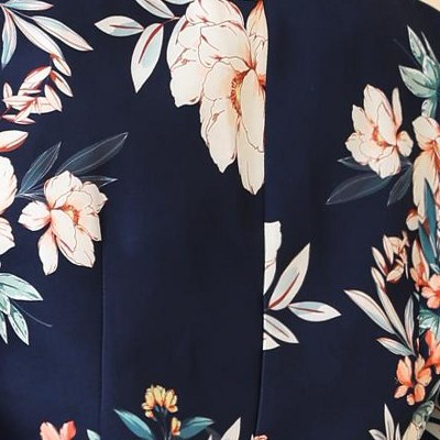 deep blue-floral