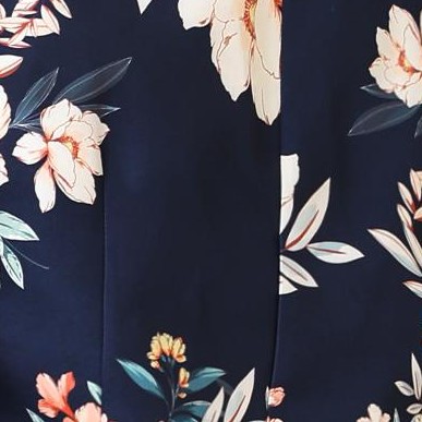 deep blue-floral