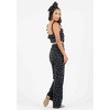 Women's Iris Palazzo Floral Print High Rise Wide Leg Pants - LUCCA - 3 of 4