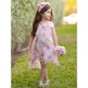 Blush Bloom Floral Chiffon Hi-Lo Dress Mia Belle Girls - 2 of 4