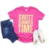 The Juniper Shop Sweet Summer Time Block Distressed Youth Short Sleeve Tee - 3 of 4