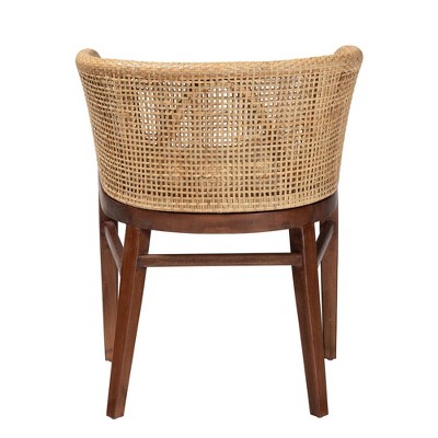 Papua Low Brown Rattan and Cane Arm Chair