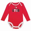 NCAA Utah Utes Infant Boys' 2pk Long Sleeve Bodysuit - 3 of 4