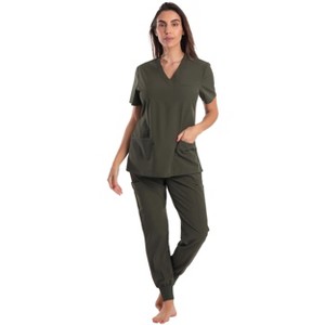 Just Love Women's V-Neck Scrub Set with Jogger Pants  Comfortable and Stylish Medical Uniform - 1 of 1