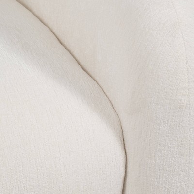 Beige Wood Accent Chair with Sleek Design