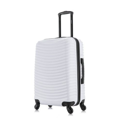 White store hard suitcase