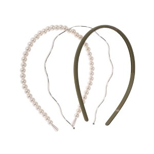 Unique Bargains Women's Solid Color Hairband 1 Set - 1 of 4