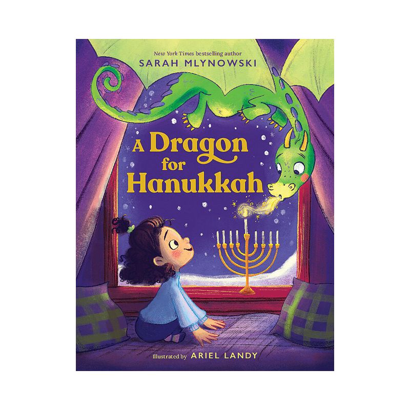 A Dragon for Hanukkah - by  Sarah Mlynowski (Hardcover), 1 of 2