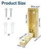 Unique Bargains 90° Foldable Coat Hook Invisible Perforated Fixed Wall - 2 of 4