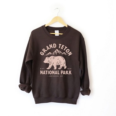 Simply Sage Market Women's Graphic Sweatshirt Vintage Grand Teton National Park