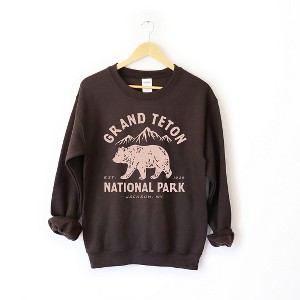 Simply Sage Market Women's Graphic Sweatshirt Vintage Grand Teton National Park - 1 of 2