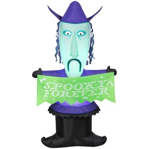 Gemmy Halloween Inflatable Shock with Banner, 5 ft Tall, Multi - 1 of 4