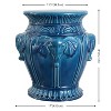 JONATHAN Y Anita 18" Classic Vintage Ceramic Indoor/Outdoor 4-Elephant Garden Stool - 3 of 4