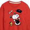 Boys' - Peanuts - Snoopy & Woodstock Graduate Celebration Long Sleeve Graphic T-Shirt - 2 of 4