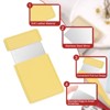 Unique Bargains Stainless Steel Pocket Travel PU Leather Mini Mirror - 3 of 4