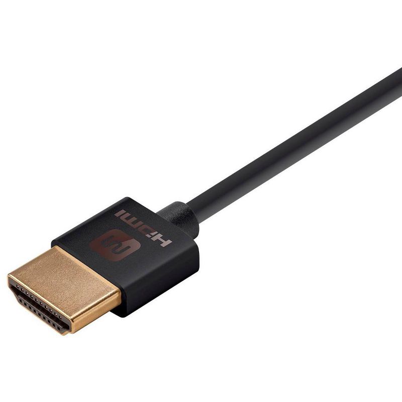 Monoprice HDMI Cable - 3 Feet - Black | High Speed, 4K@60Hz, HDR, 18Gbps, 36AWG, YUV 4:4:4, Compatible with UHD TV and More - Ultra Slim Series, 2 of 6