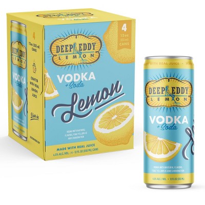 Deep Eddy Lemon RTD - 4pk/355ml Cans