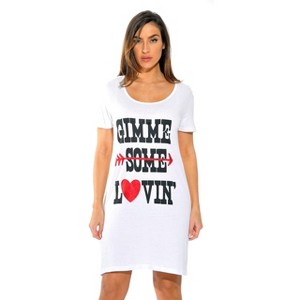 Just Love Sleep Dress for Women - Sleeping Dorm Shirt - Ladies Nightshirt - Nightgown Sleepwear - 1 of 3