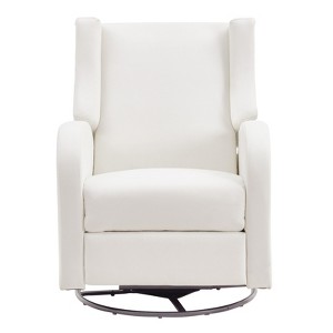 VEVOR Electronic Power Recliner and Swivel Glider, 250 lbs Weight Capacity Swivel Glider Recliner Chair with USB Port, Polyester Surface, Off White - 1 of 4