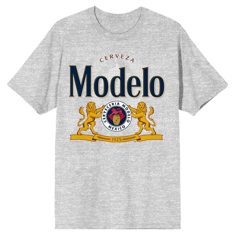 Modelo Classic Logo Men's Athletic Heather T-Shirt, 1 of 4