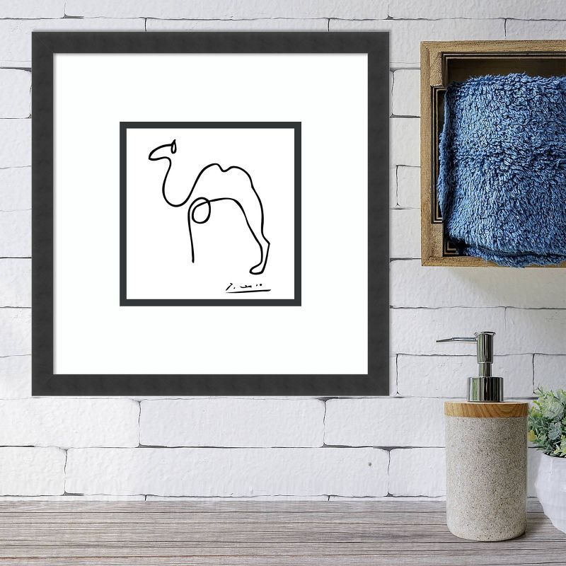 16&#34; x 16&#34; Camel by Pablo Picasso Framed Wall Art Print Black - Amanti Art, 6 of 10