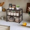 2 Pack Spice Rack, Cabinet Shelf Organizers, Shelf Organizer, Countertop Organizer, Shelf Riser, Stackable, Expandable - 3 of 4