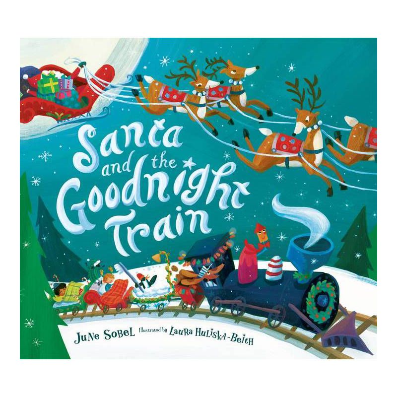 Santa and the Goodnight Train - by June Sobel (Board Book), 1 of 2