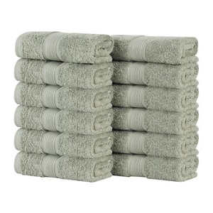 Organic Cotton Medium Weight Solid Towel Set by Blue Nile Mills - 1 of 4