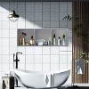 Stainless Steel Shower Niche with Recessed Rectangle Design, No-Tile Installation Required, Wall-Mounted Storage for Bathroom - 2 of 4