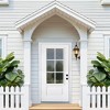 Lirago Modern Classic Fiberglass Front Doors 36  inch  x 80  inch  White with Low E Glass 6 Lite Left Hand Inswing - 2 of 4