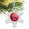 Youngstown State Penguins Logo Metal Snowflake Christmas Tree Holiday Ornament - 2 of 3