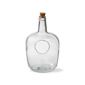 tagltd Clear Decorative Medium Size Demijohn Terrarium Glass Vase with Cork Top 8.7 Diameter x 14.6 H inch. - 1 of 3