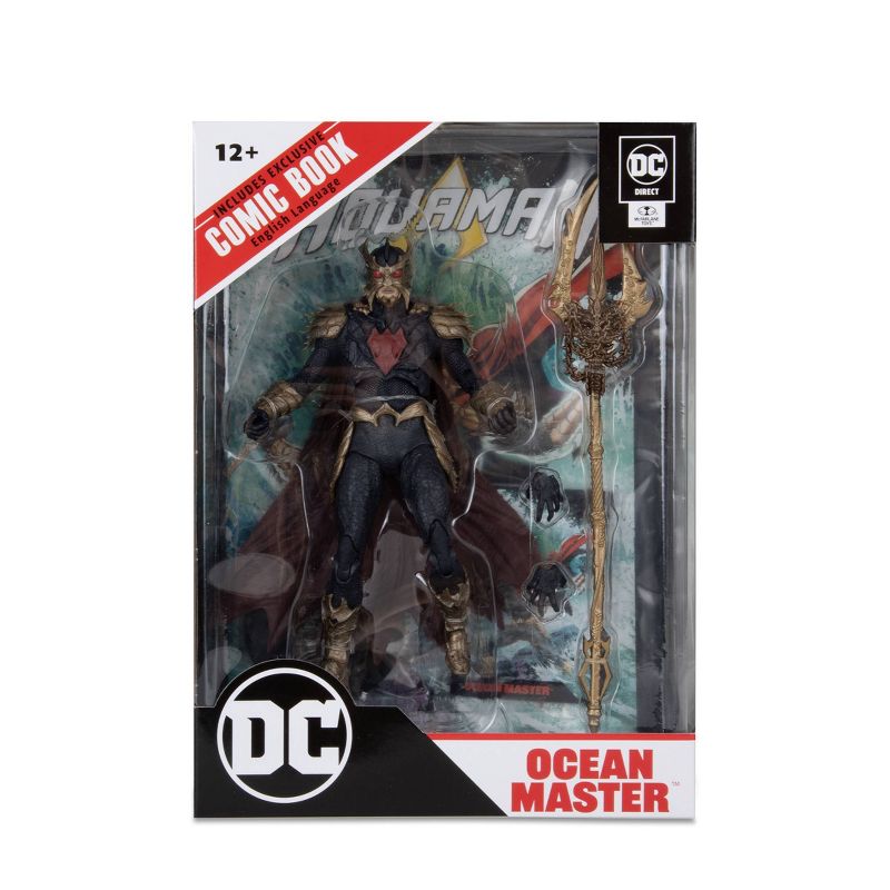 DC Direct Aquaman Ocean Master Page Punchers 7&#34; Action Figure with Comic Book, 3 of 13