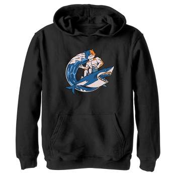Boy's Fortnite Surfer Meowscles Pull Over Hoodie