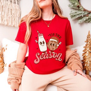 Simply Sage Market Tis The Season Milk and Cookie Short Sleeve Tee - 1 of 4