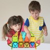 PICASSO-TILES Magnetic Tiles For Kids, Travel Size 24PCS Construction STEM Building Blocks Educational Toy - 4 of 4