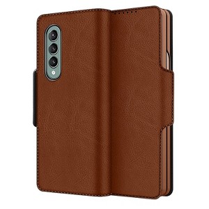 SaharaCase Leather Folio Wallet Case for Samsung Galaxy Z Fold3 5G Brown (CP00113) - 1 of 4