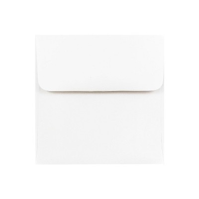 JAM Paper 4.5 x 4.5 Square Invitation Envelopes White 439911145