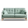 CAVINAS Waterproof Fabric 2 Seater Sofa with USB Charge Port for Living Room, Bedroom, Upholstered Loveseat Sofa, Couches for Living Room - 3 of 4