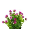 Unique Bargains Realistic Artificial Plants Eucalyptus & Lotus Arrangement Plastic 2.95"x2.95"x7.48" 1 Pcs - 4 of 4