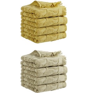 REGALWOVEN Cotton Absorbent Soft Boho Bathroom Hand Towel 14" x 30" - 1 of 4
