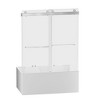 NicBex Shower Door 56-60 in. W x 62 in. H Frameless Double Bypass Tub Sliding Shower Door with Soft-closing, Brushed Nickel - 2 of 4