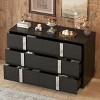 Elegant 6-Drawer Dresser with Metal Handles, Modern Storage Cabinet for Bedroom & Living Room-Maison Boucle - 3 of 4
