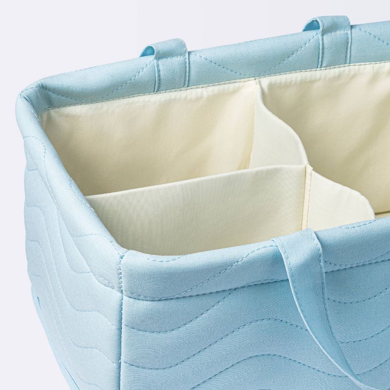 Quilted Fabric Diaper Caddy - Blue - Cloud Island&#8482;, 4 of 5