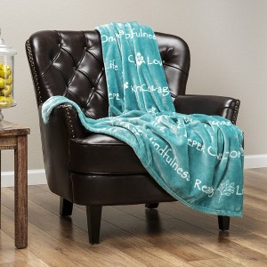 Chanasya Positive Sympathy Healing Thoughts Caring Message Gift Throw Blanket - 1 of 4