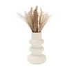 Sagebrook Home 9" Dolomite Stacked Vase Contemporary Abstract Stacked Sphere Cotton White - 3 of 4