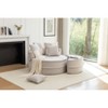 NicBex Oversized Round Chenille Single Sofa with Ottoman & Pillows, Comfortable Sleeper Chair for Living Room, Bedroom & Guest Room - 2 of 4